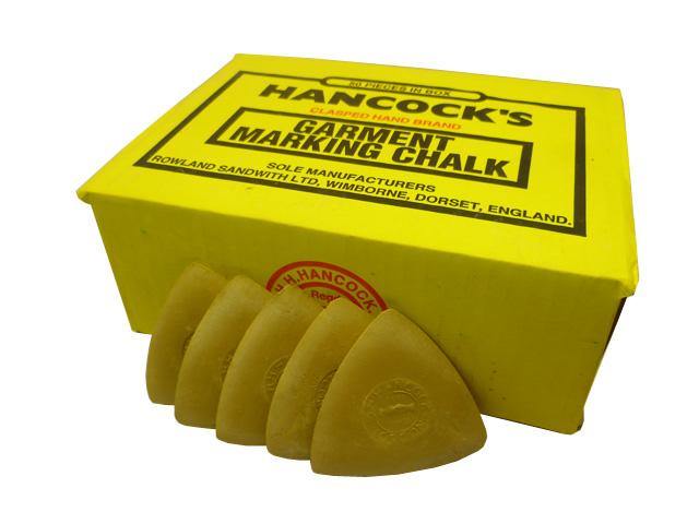 HANCOCKS GARMENT MARKING CHALK, BOX 50. (Available in white, assorted, yellow, red, blue & black) - Tacura