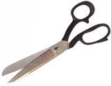 MUNDIAL 490NP NICKEL PLATED TAILORS SHEARS in 8", 9", 10" & 12" sizes - Tacura