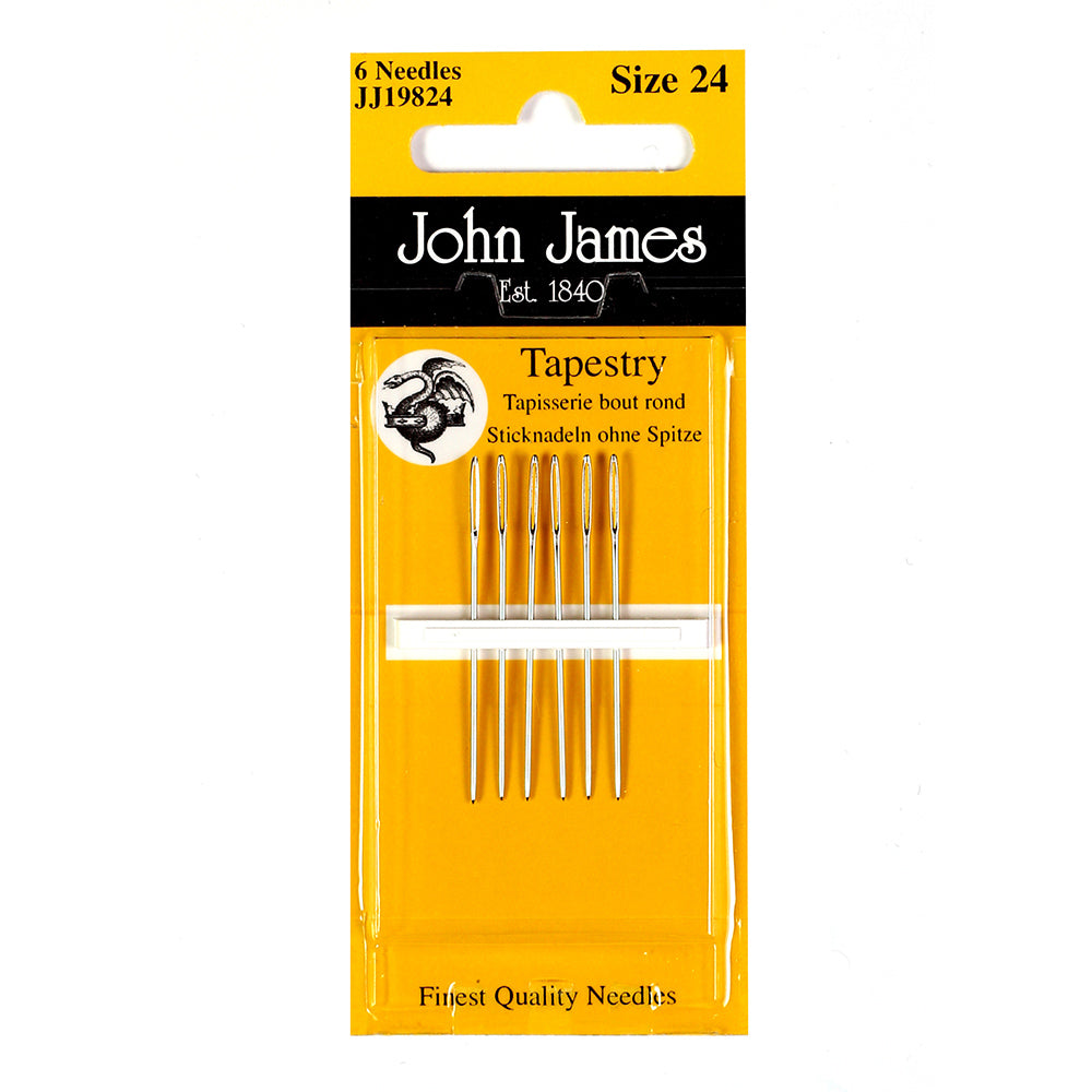 JOHN JAMES SIZE 24 TAPESTRY NEEDLES (1 CARD)