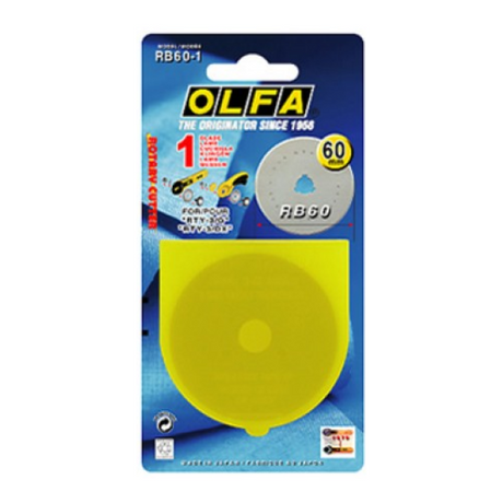 RB60-1 OLFA BLADE (60MM) Single Blade