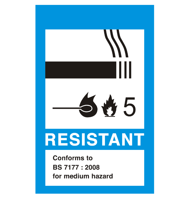 MEDIUM HAZARD BLUE LABELS, 1,000 - Tacura