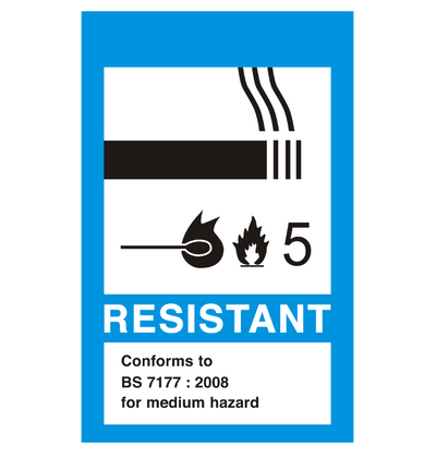 MEDIUM HAZARD BLUE LABELS, 1,000 - Tacura