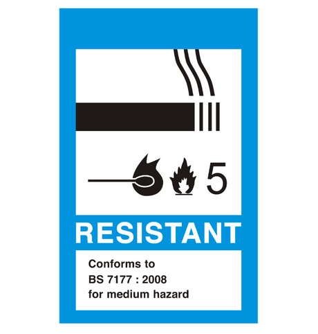 MEDIUM HAZARD BLUE LABELS, 1,000 - Tacura