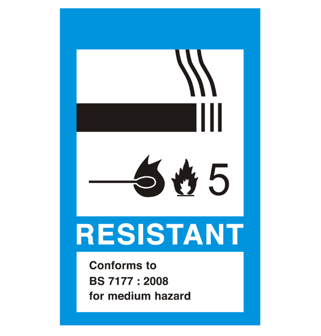 MEDIUM HAZARD BLUE LABELS, 1,000 - Tacura