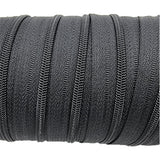 WYE ZIP #5 CONTINUOUS ZIPPING NYLON ZIPPER 200M BOBBIN - BLACK