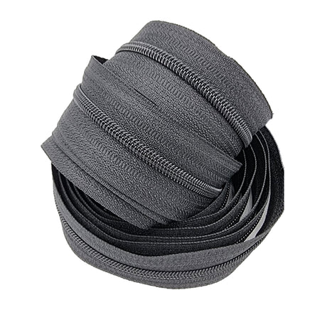 WYE ZIP #7 CONTINUOUS ZIPPING NYLON ZIPPER 200M BOBBIN - BLACK